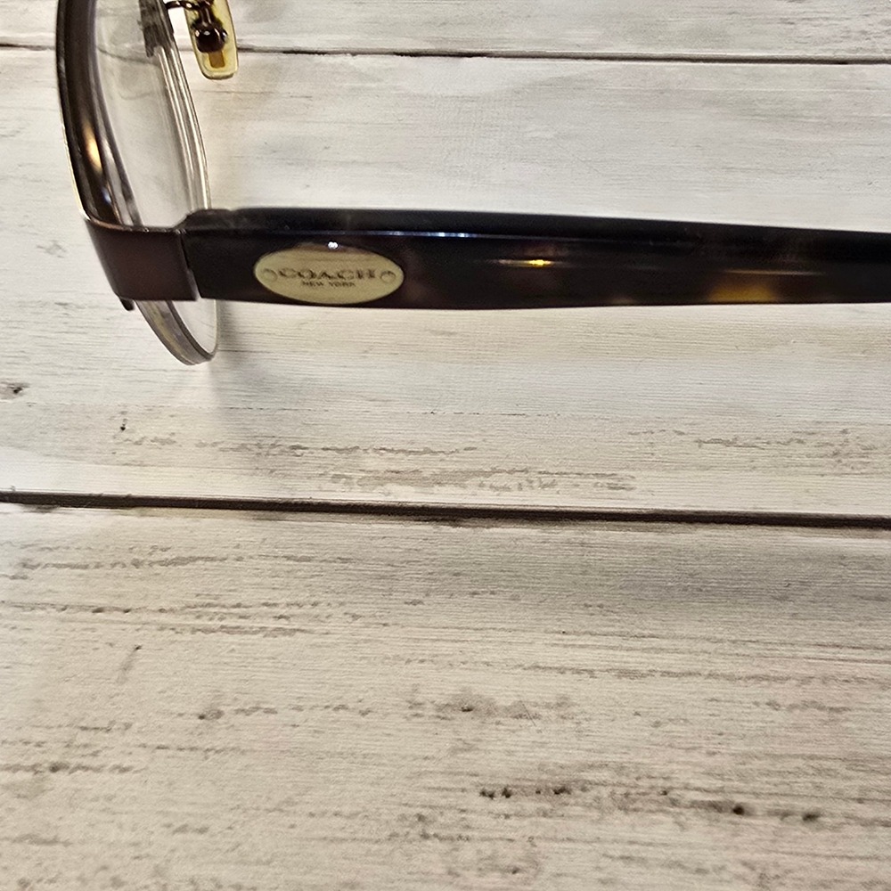 Coach HC 5066 Eyeglasses Satin Brown Dark Tortoise Cat Eye Frames 53-16-135 Case - Picture 4 of 9